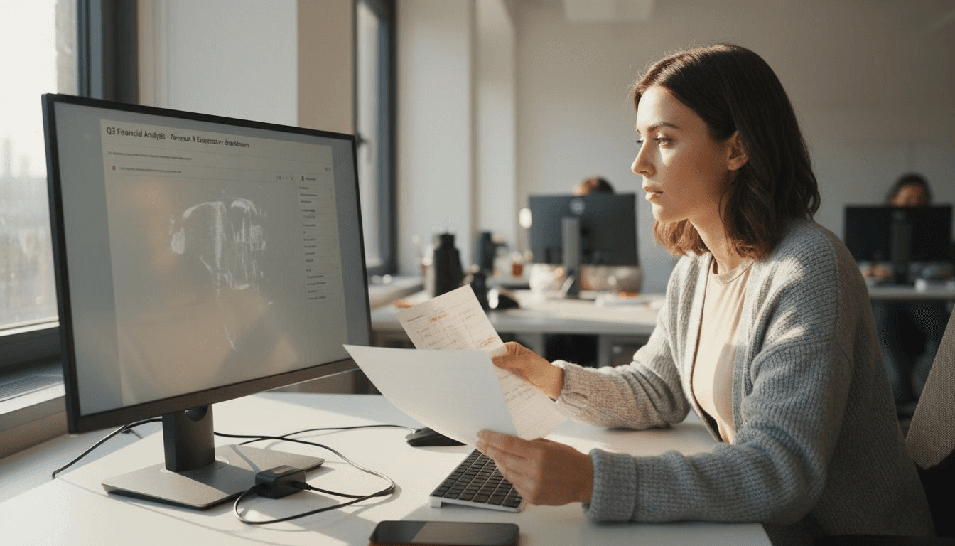Analyste comparant les affirmations de lIA à une liste de contrôle
