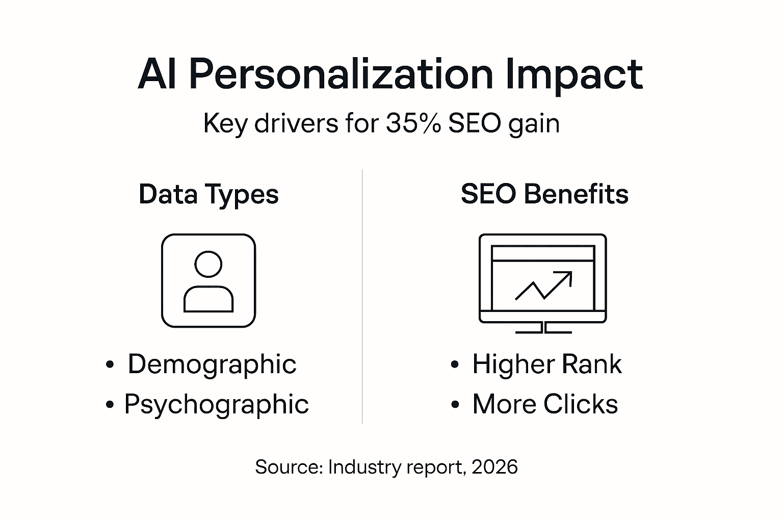 Infografica che mostra i dati dei contenuti IA per limpatto SEO
