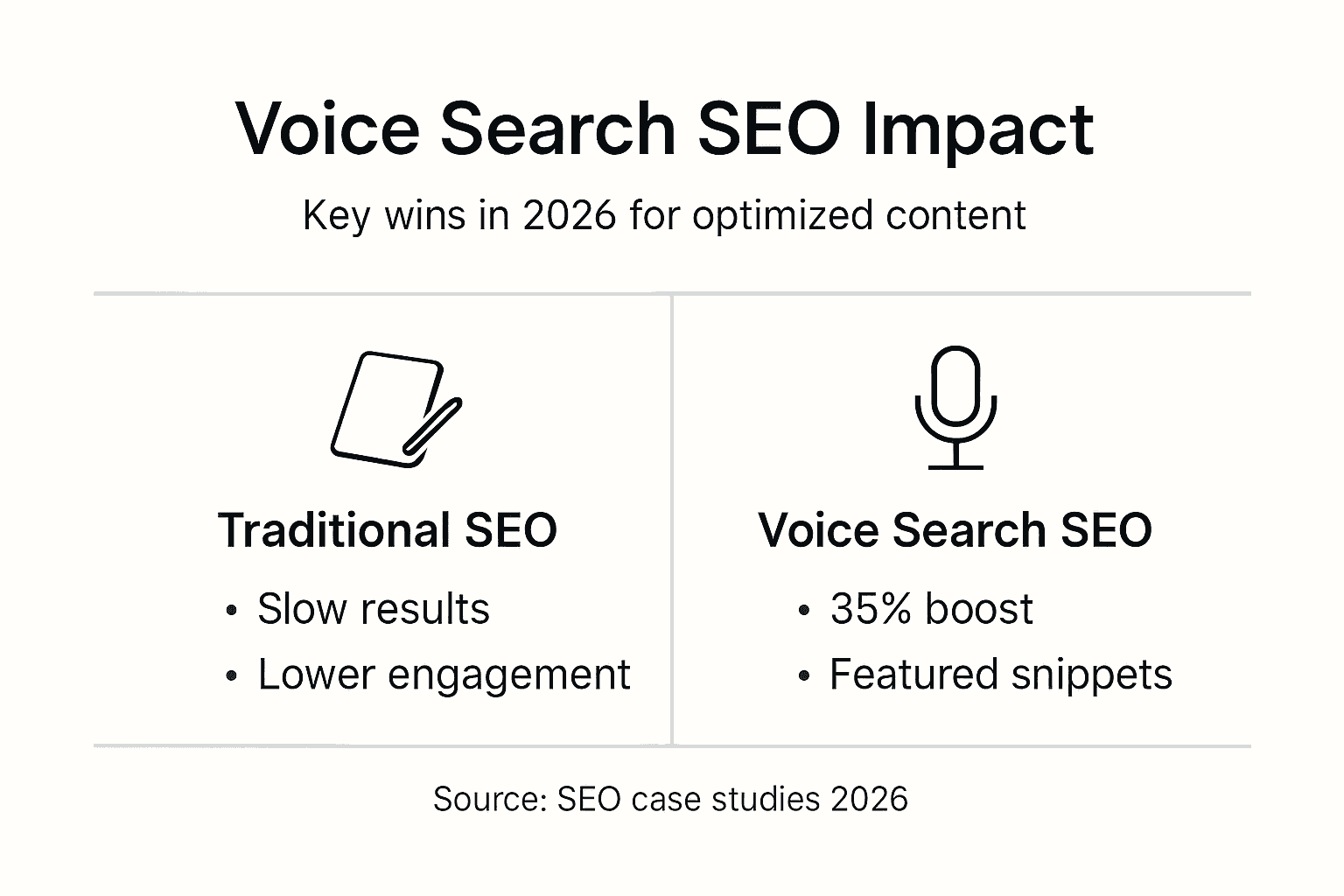 Infografik über den SEO-Einfluss der Sprachsuche